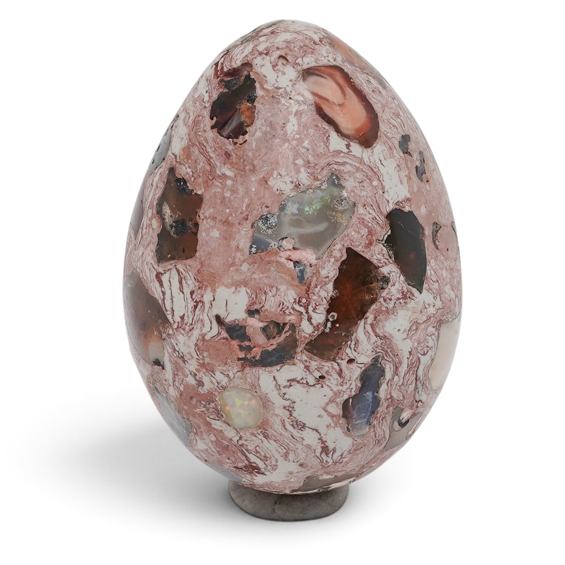 Mexican Fire Opal Gemstone Egg