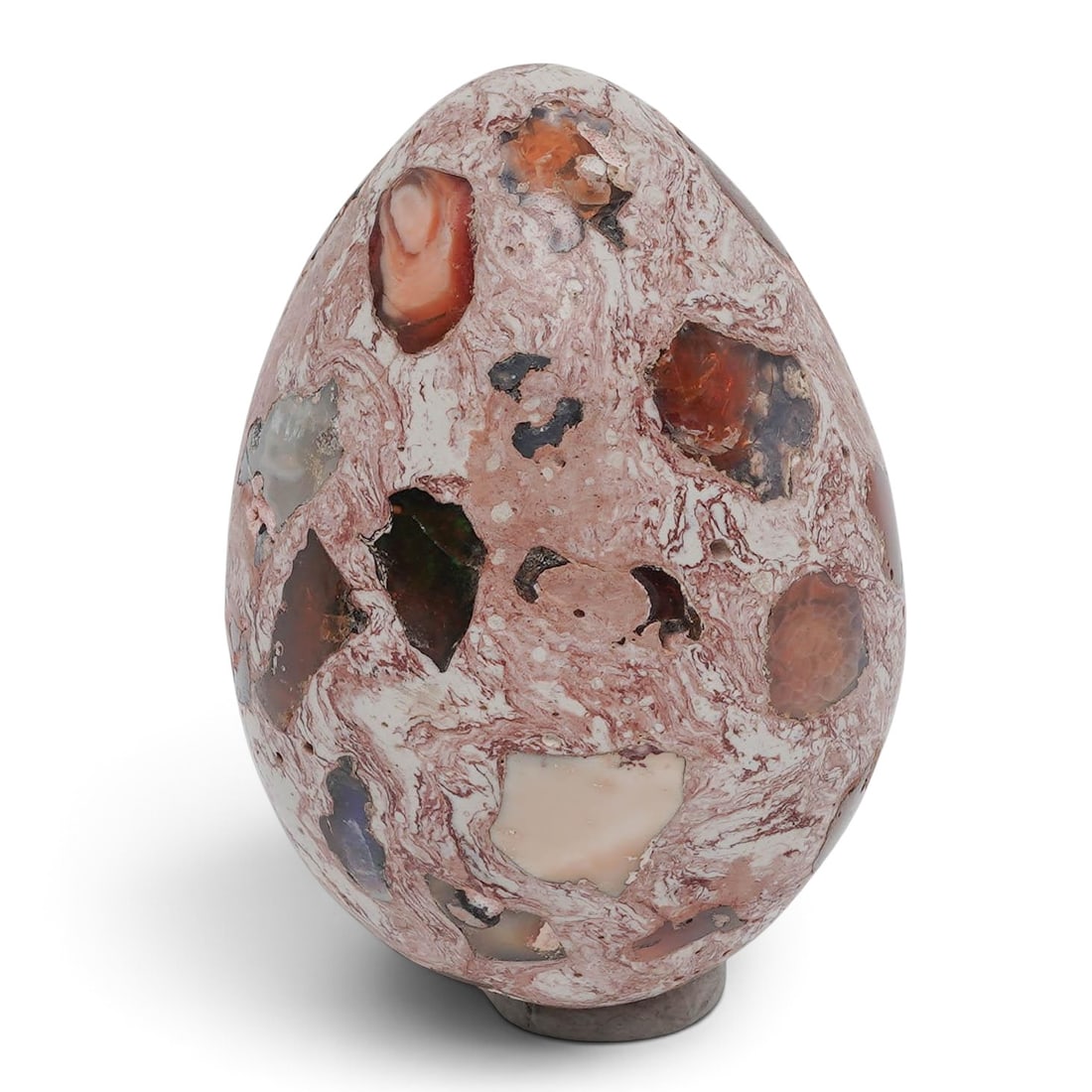 Mexican Fire Opal Gemstone Egg - 2