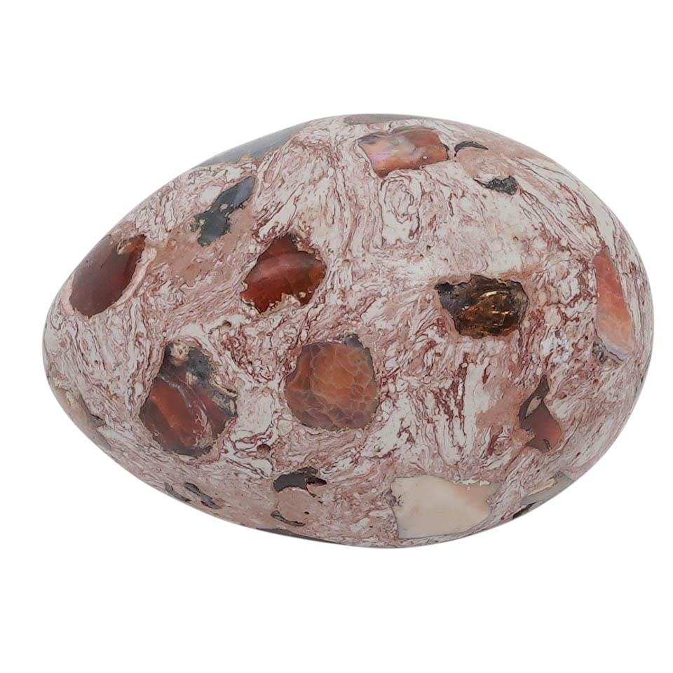 Mexican Fire Opal Gemstone Egg - 6
