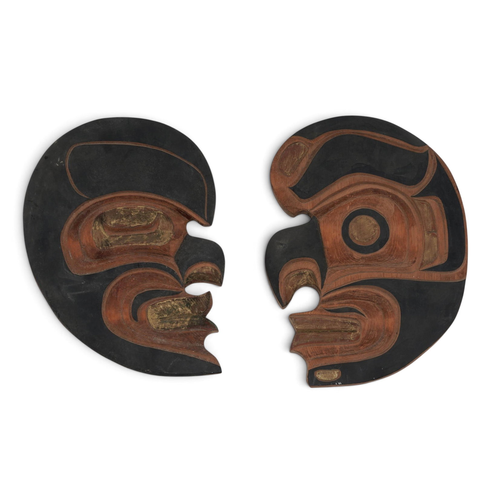 Jackson Robertson (Canadian, 1956-) "Wild Woman of Woods" Carved Wood Plaques (1 of 7)
