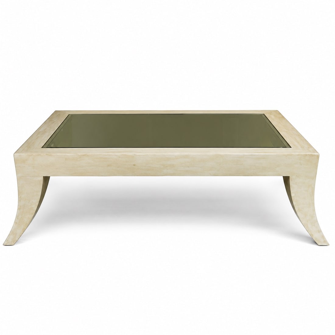 Enrique Garcel Style Tessellated Bone & Glass Coffee Table (1 of 7)