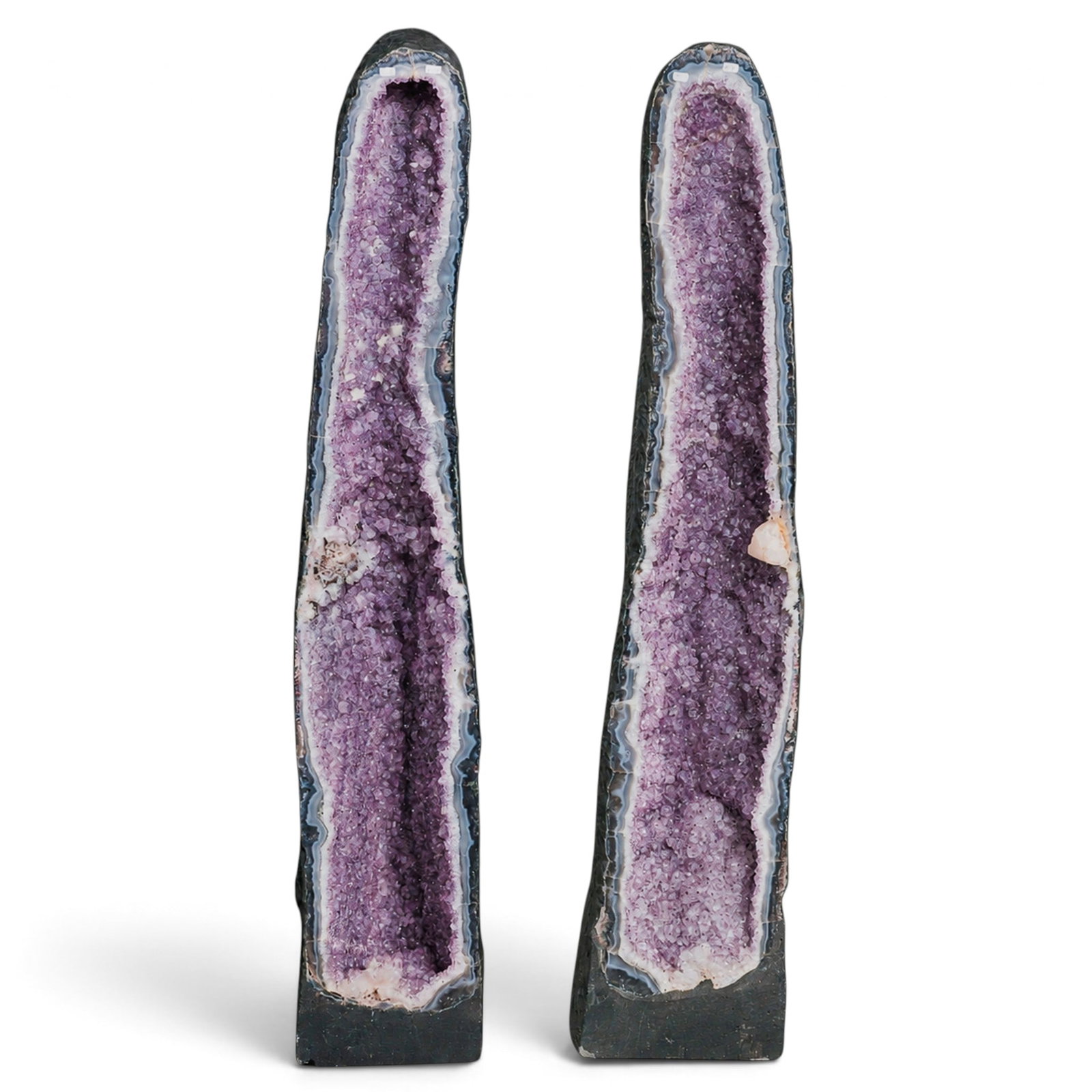 Pair of Large Amethyst Cathedral Geodes (1 of 7)