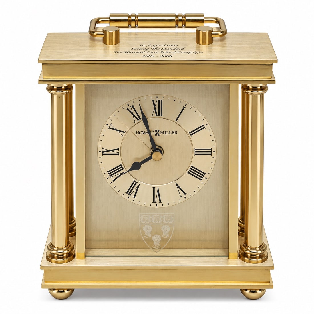 Howard Miller Engraved Desk Clock (1 of 8)