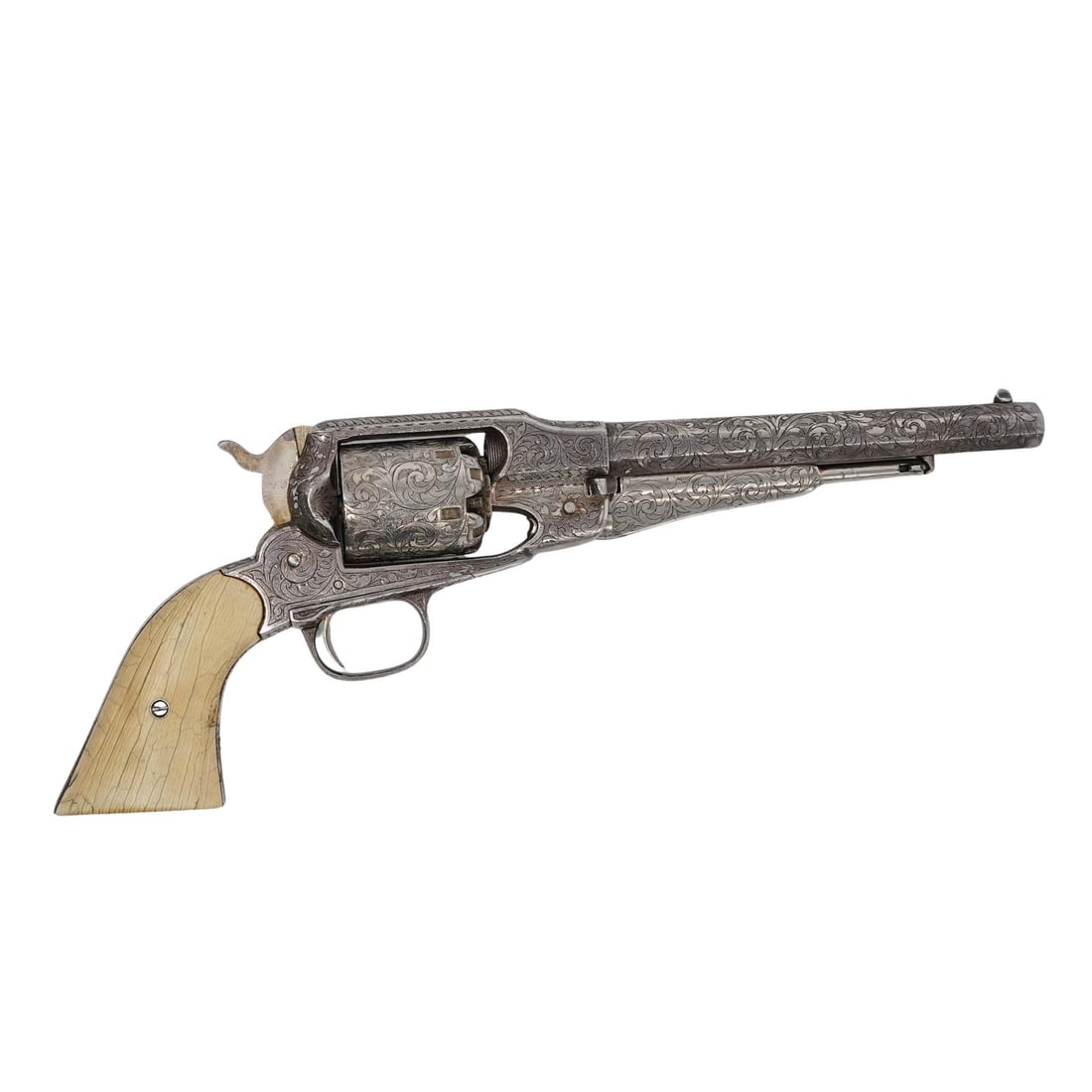 Remington Engraved 44 Percussion Army Revolver (1 of 7)