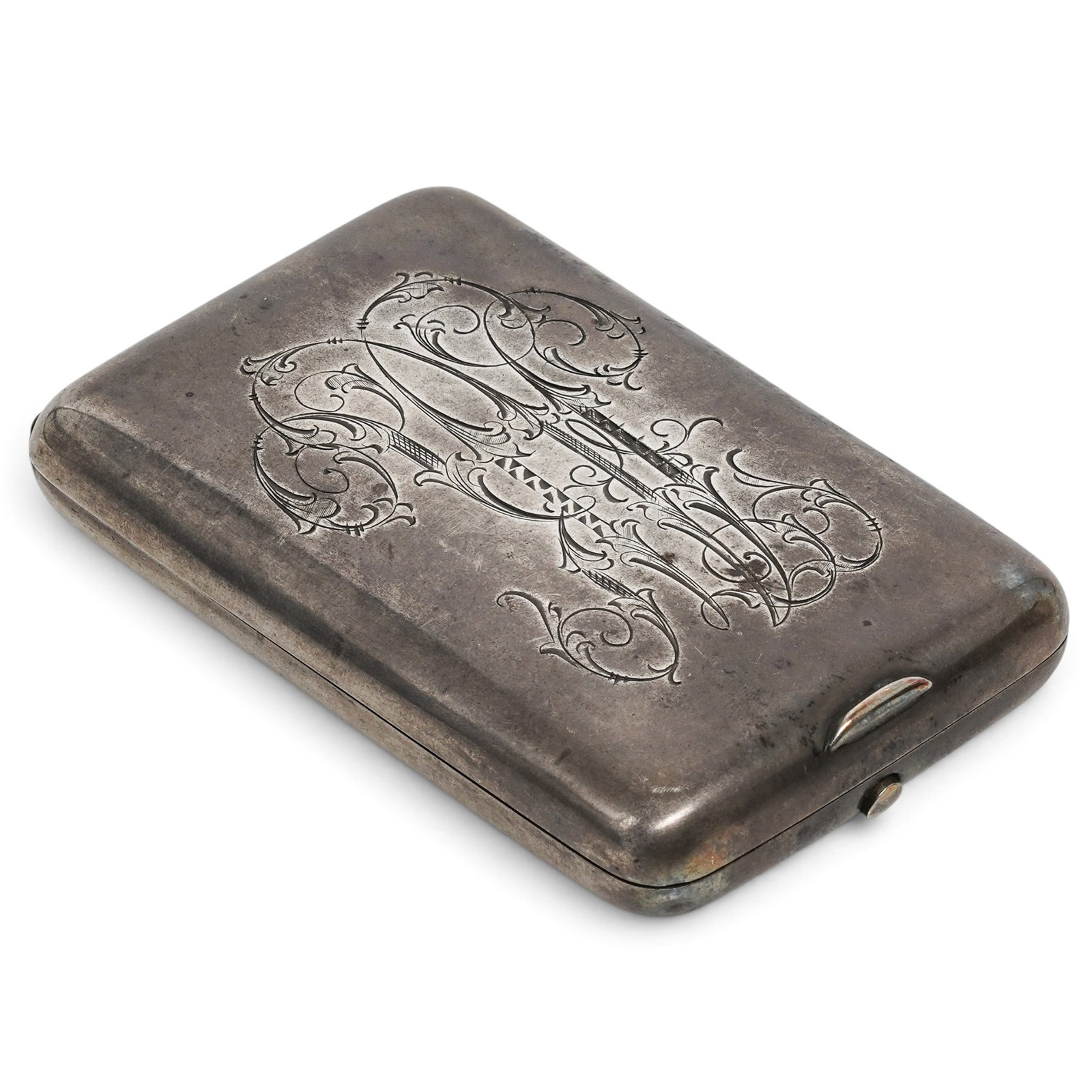 Antique Russian 84 Silver Engraved Cigarette Case (1 of 8)