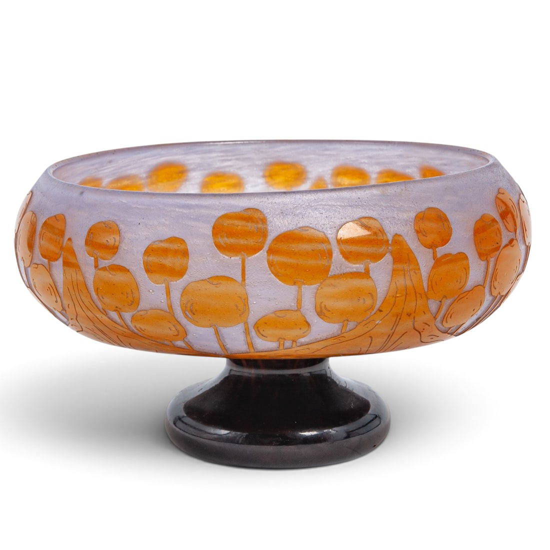Charles Schneider / Le Verre Francais Glass "Ombelles" Vase: Charles Schneider / Le Verre Francais Glass "Ombelles" Vase c. 1924–1922. French Artist/Designer/Manufacturer: Charles Schneider / Le Verre Français Marking(s); notes: Ombelles pattern; circa 1920s