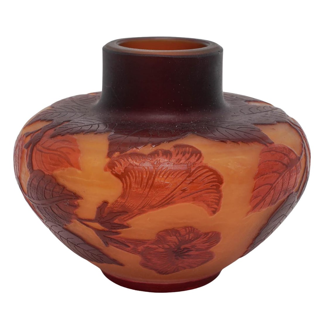 Emile Galle Cameo Glass Vase (1 of 7)