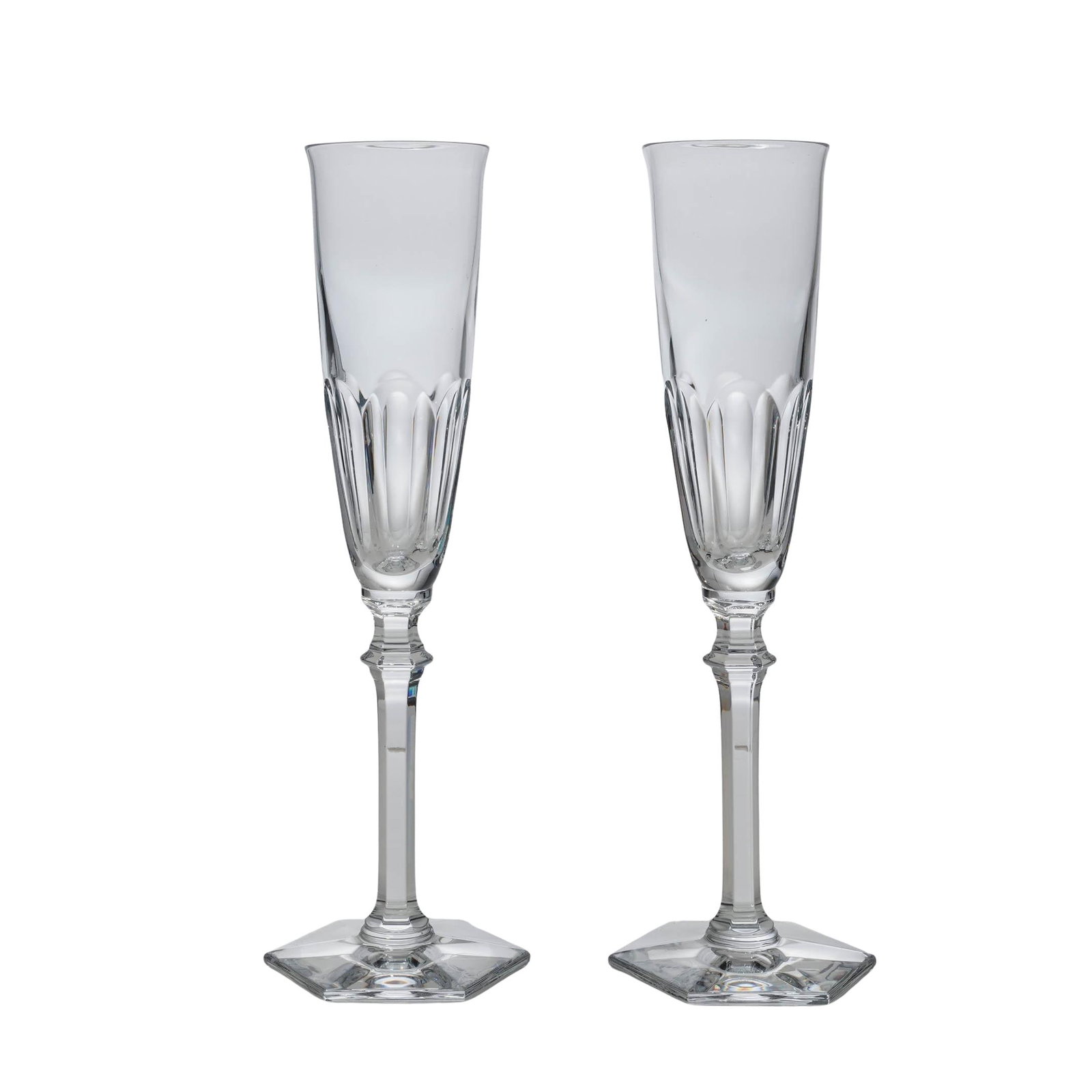 Pair Baccarat x InCircle Champagne Flutes: Pair Baccarat x InCircle Champagne Flutes Late 20th-early 21st century Artist/Designer/Manufacturer: Baccarat for InCircle Marking(s); notes: Each marked “InCircle” and “Baccarat” to b