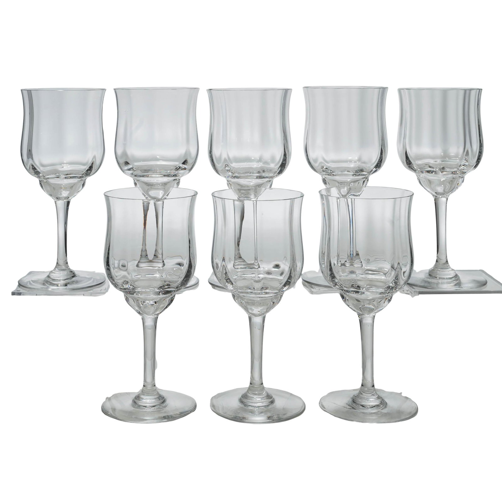 (8 pcs) Baccarat Capri Optic Glasses (1 of 3)
