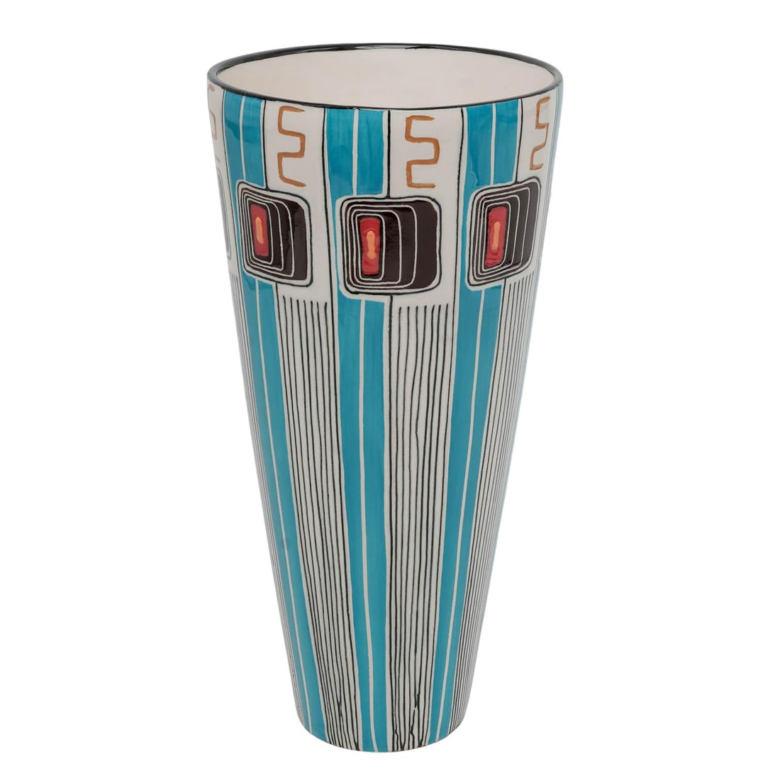 Andile Dyalvane (South African, b. 1978) Pottery Studio Vase: Andile Dyalvane (South African, b. 1978) Pottery Studio Vase 2003. South African Artist/Designer/Manufacturer: Andile Dyalvane (South African, b. 1978) Marking(s); notes: Hand-signed “M. Dyalvane 20