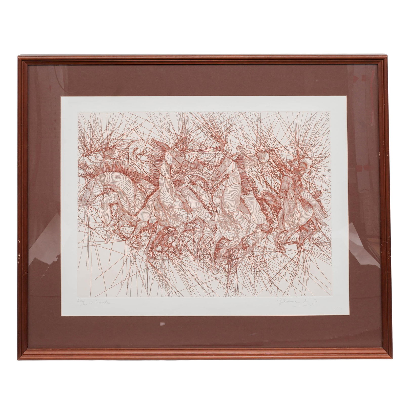 Guillaume Azoulay (Moroccan, b. 1949) "Embuscade" Etching (1 of 4)