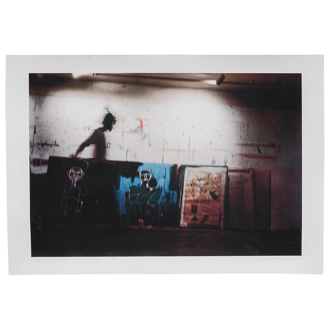 Stephen Torton (American, 1957-) "Jean Michel Basquiat, Crosby St. 1983" Lithograph: Stephen Torton (American, 1957-) "Jean Michel Basquiat, Crosby St. 1983" Lithograph Late 20th Century, USA Artist/Designer/Manufacturer: Stephen Torton Marking(s); notes: Hand-signed, titled, and