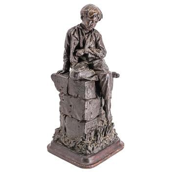 Antique S. Astamire's x Maison Jansen Large Bronze Boy Sculpture (1 of 7)