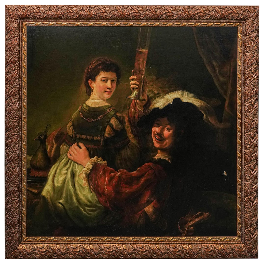 After Rembrandt "Parable of the Prodigal Son" Oil on Canvas (1 of 3)