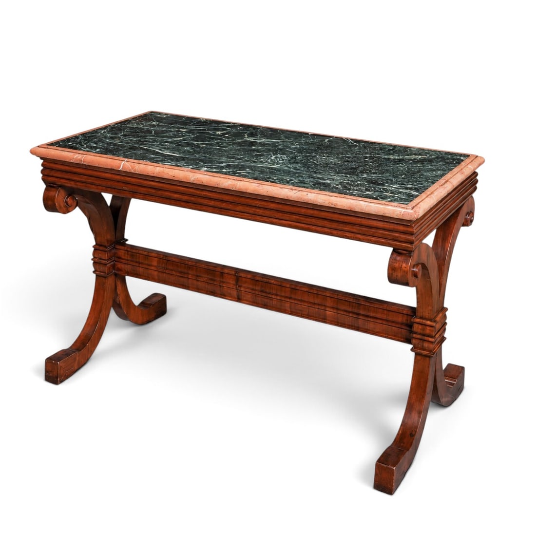 Empire Revival Wood and Marble Topped Table (1 of 5)