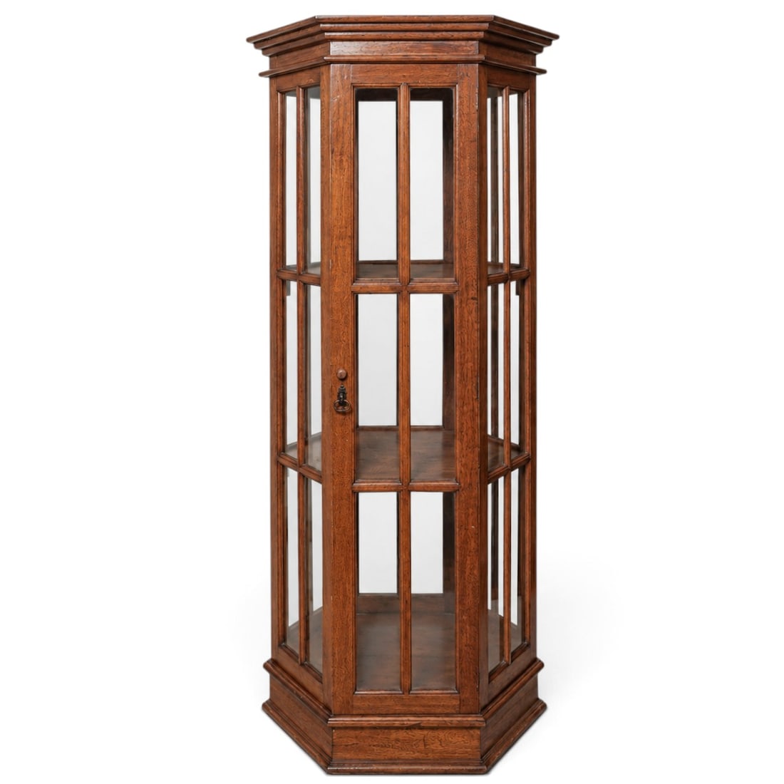 Vintage Octagonal Wood Vitrine (1 of 9)