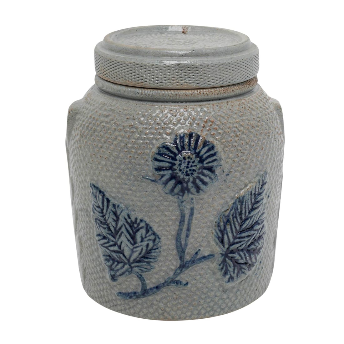 19th Cent. White's Utica Salt-Glazed Stoneware Butter Crock (1 of 7)