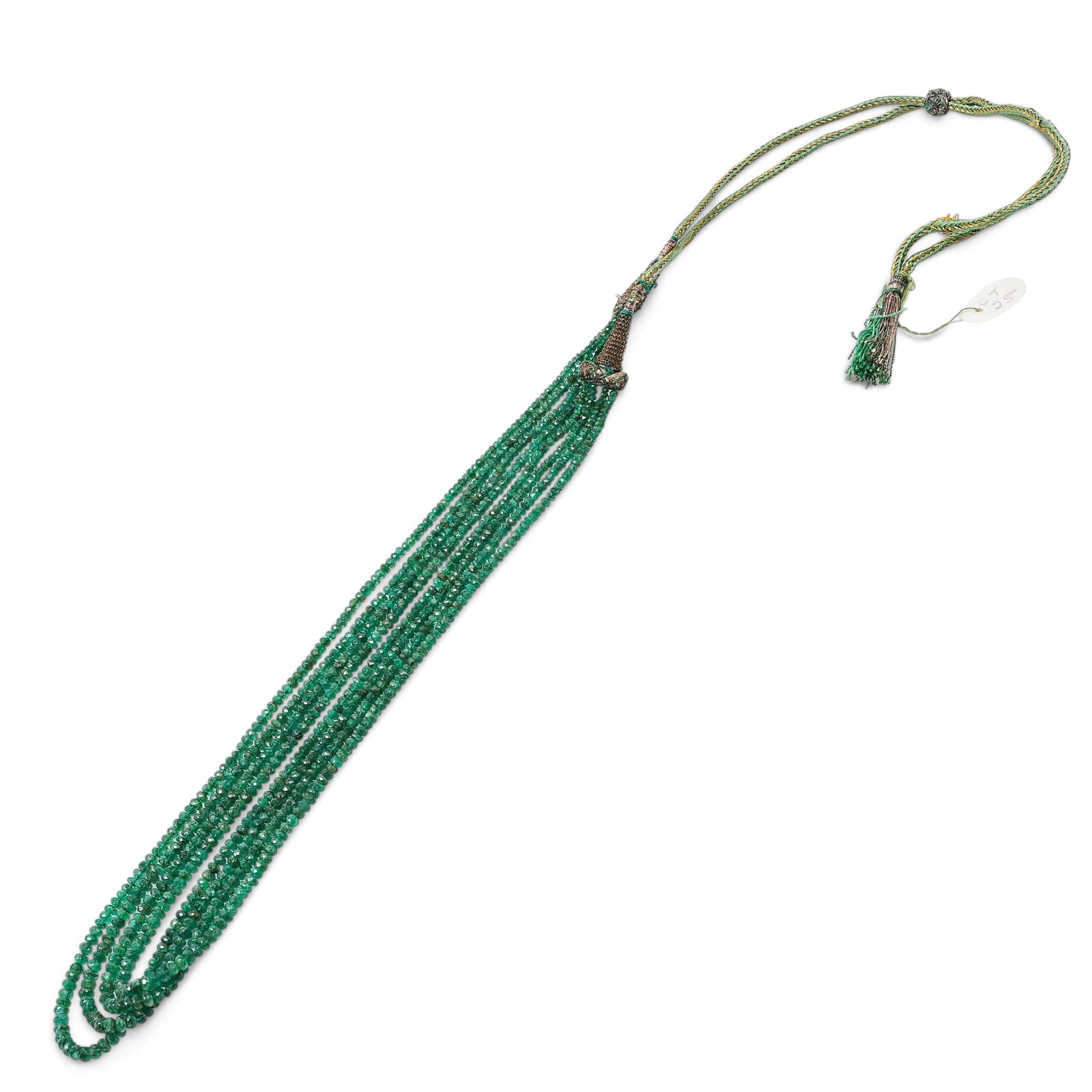Multi-Strand Emerald Bead Necklace - 2
