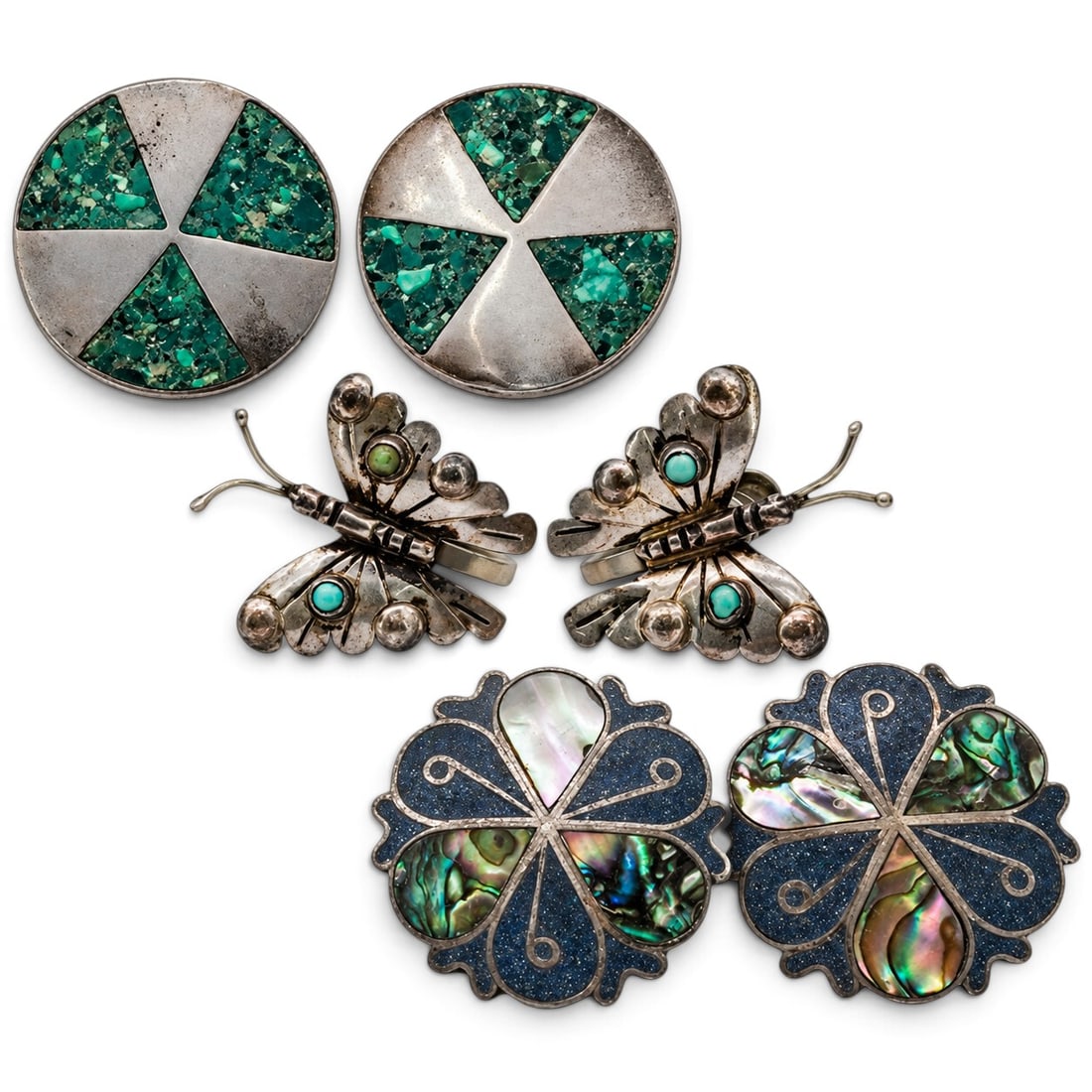 (3 Pcs) Vintage Earrings and Cufflink Set (1 of 11)