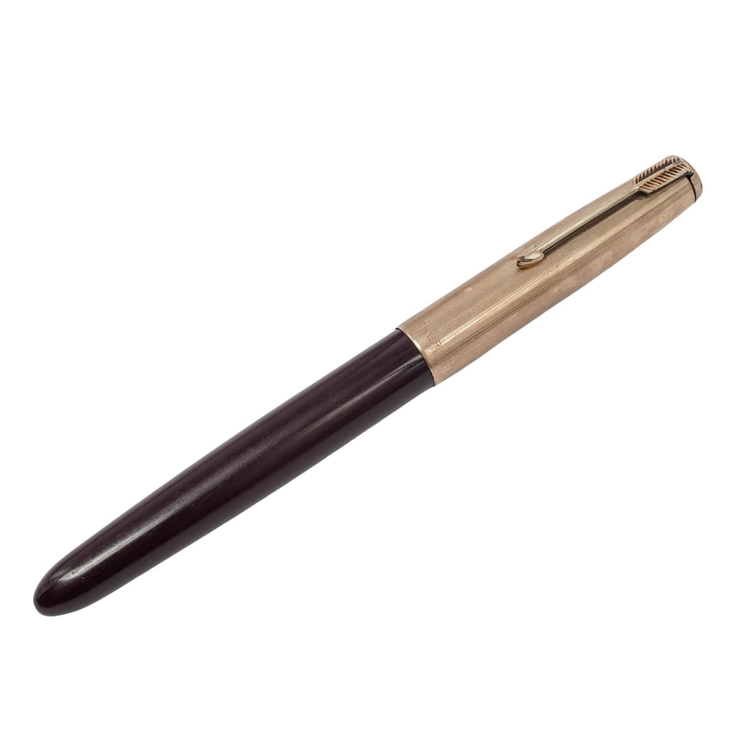 Parker "51 Aerometric" 12K Gold-Filled Burgundy Fountain Pen (1 of 4)