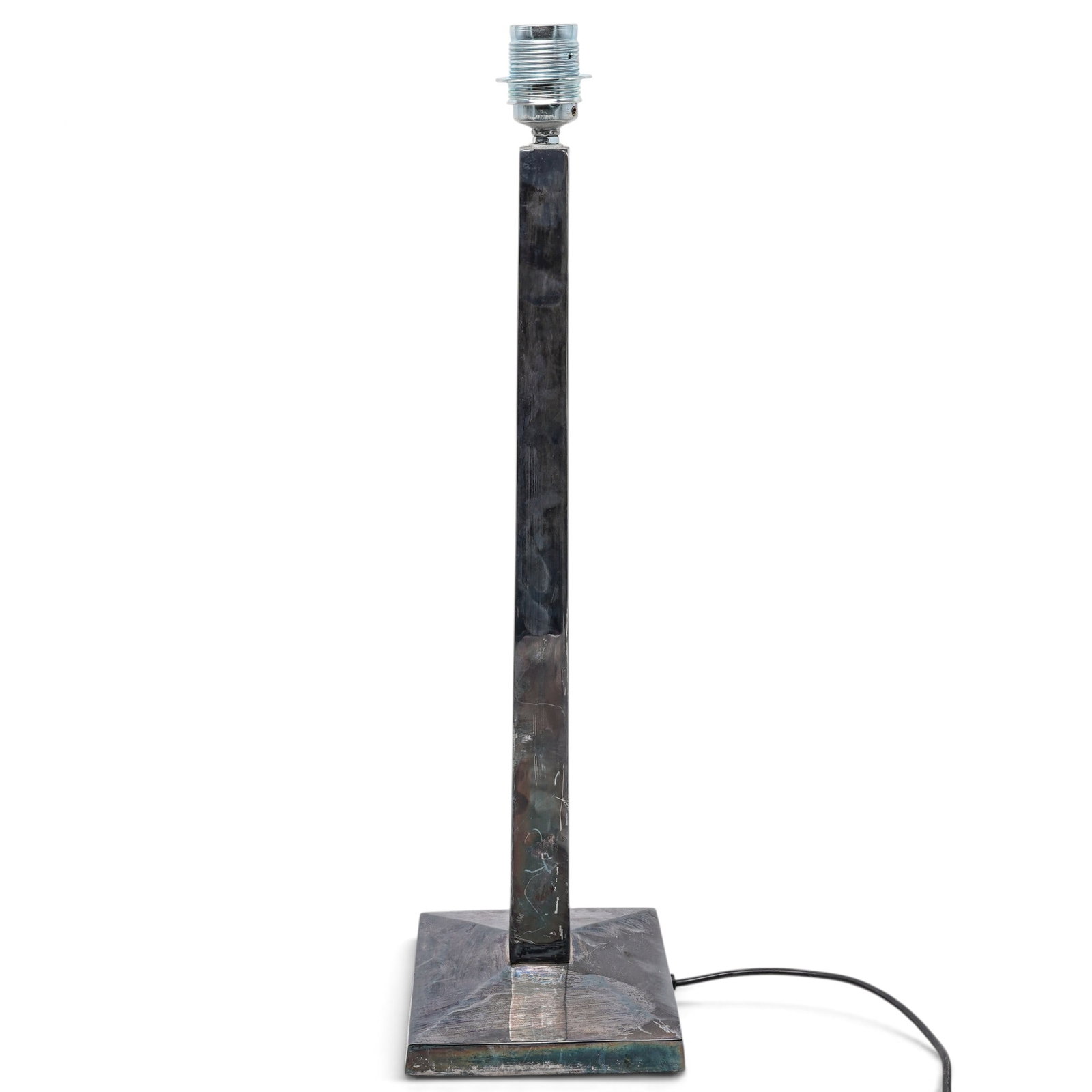 Industrial Chrome Table Lamp - 9