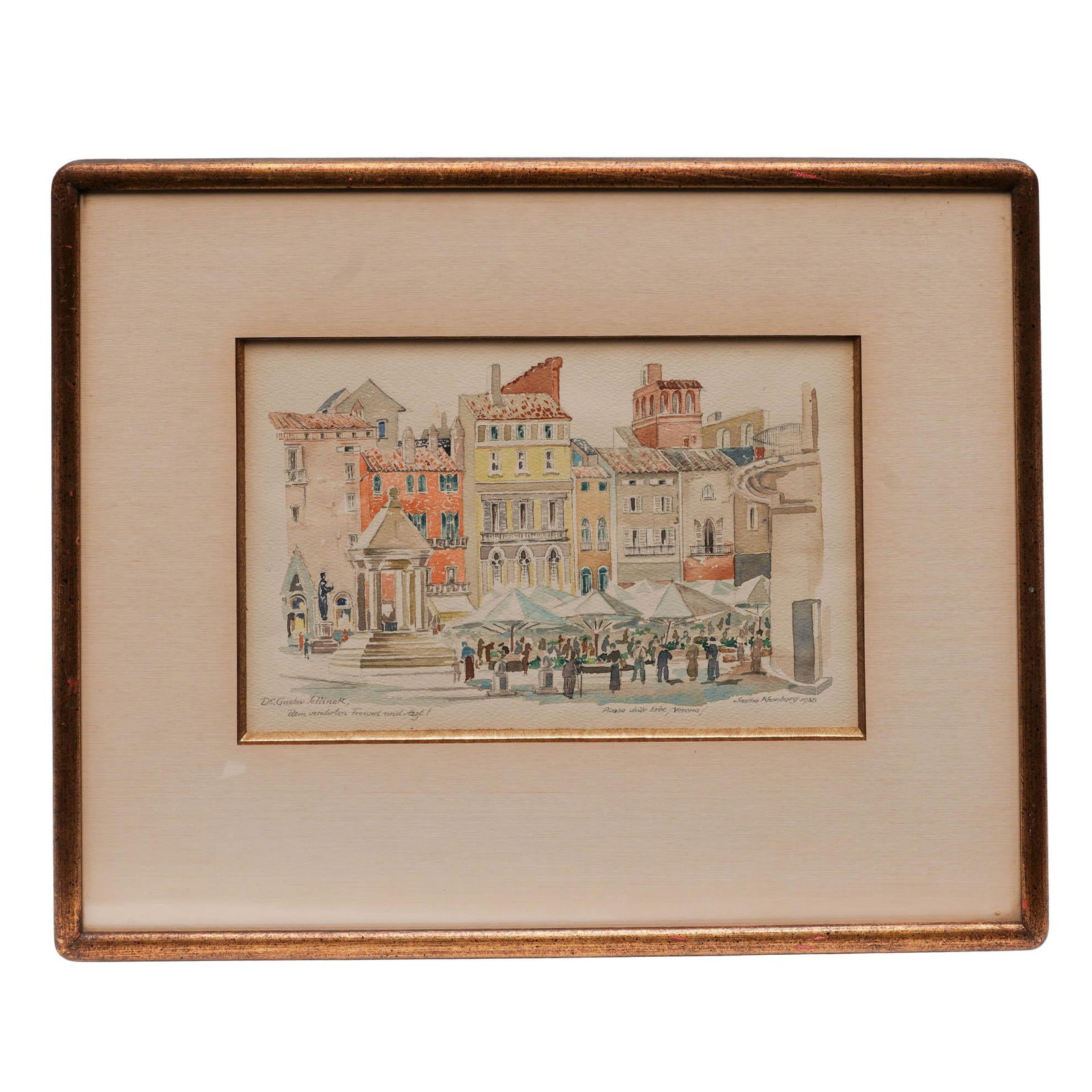 Sascha Kronburg (Austrian, 1893 - 1985) Watercolor/Paper Painting (1 of 6)