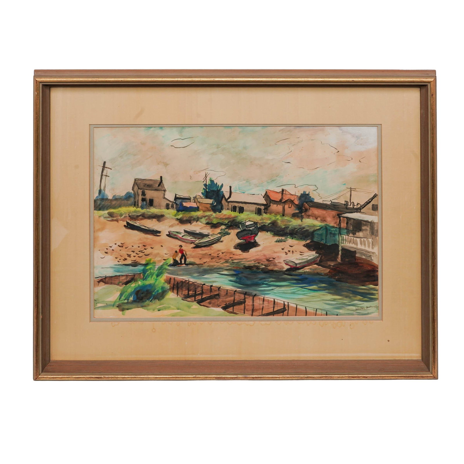 Walter Stuempfig Jr. (American, 1914–1970) Watercolor Landscape Painting (1 of 3)