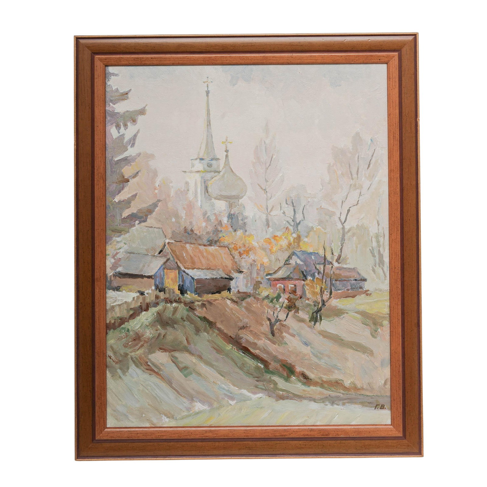 Georgy Vereisky (Russian, 1886–1962) Oil on Canvas Painting: Artist/Designer/Manufacturer: Georgy Vereisky (Russian, 1886–1962) Marking(s); notes: Signed with Cyrillic initials “?.?.” lower right Materials: Unknown Cataloger Note: Work by Russian arti