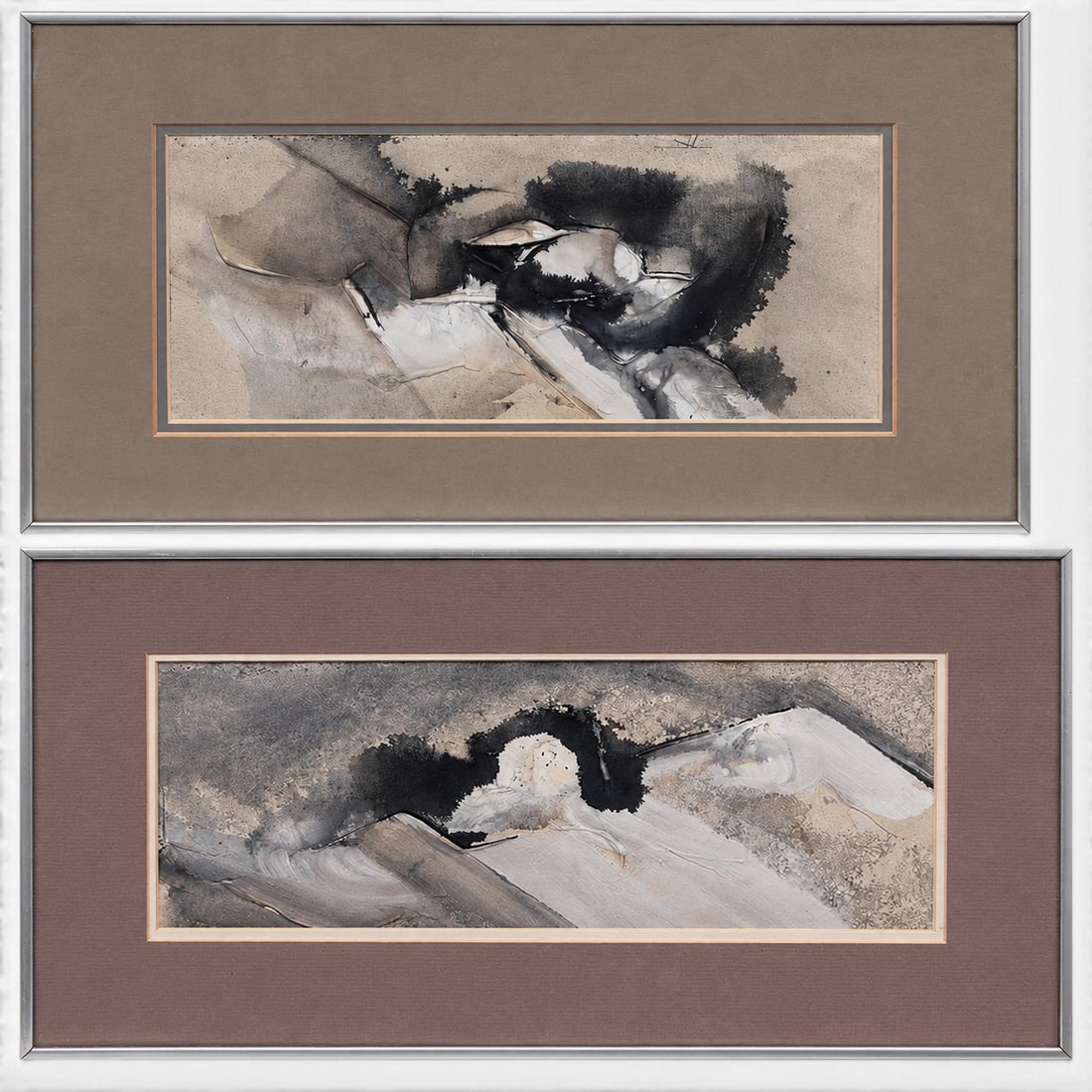 (2pc) Gregory Deane (American, b. 1938)" Imperial Mountains" & "Magic Lime," Paintings (1 of 9)