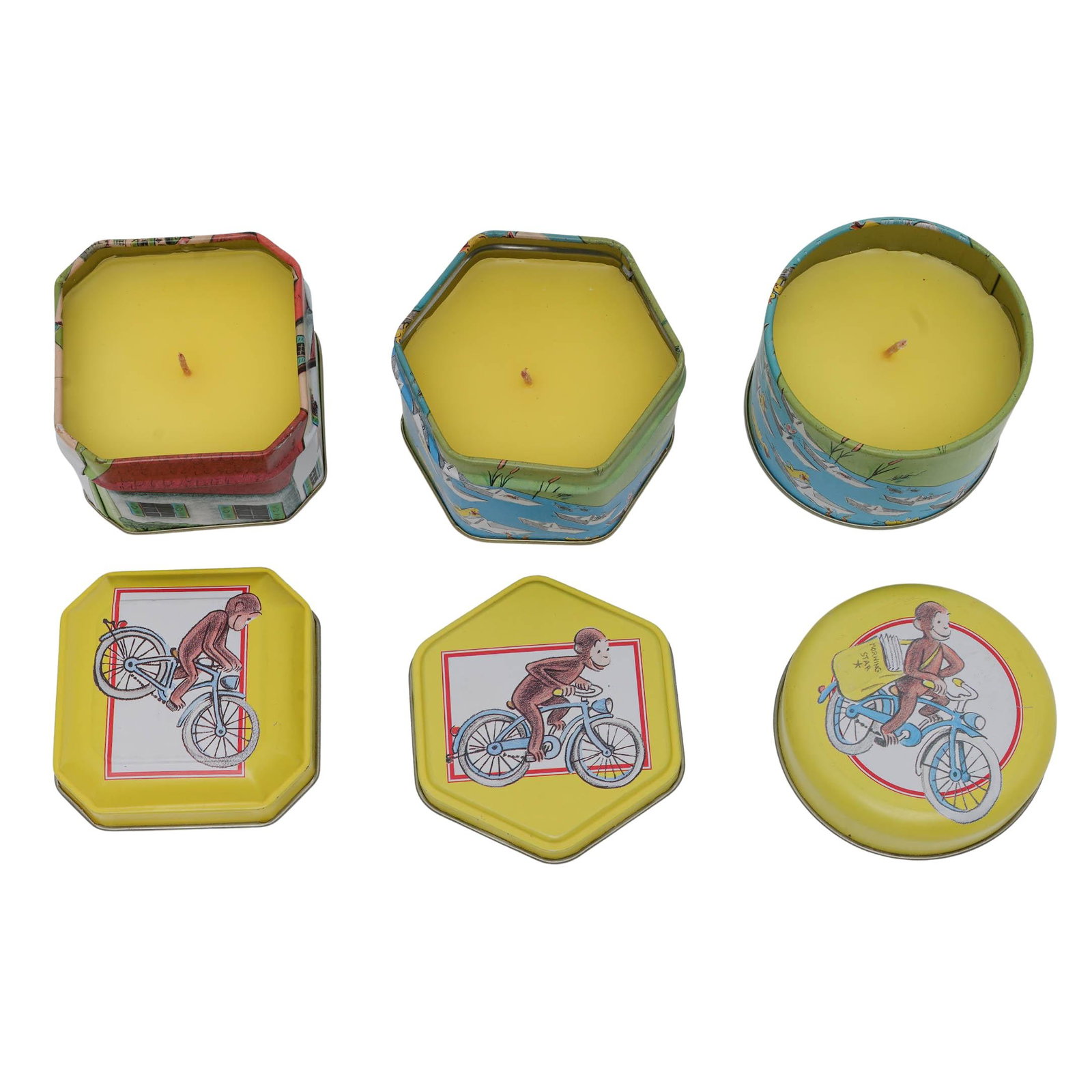 (3 pcs) Tin Curious George Boxes - 12
