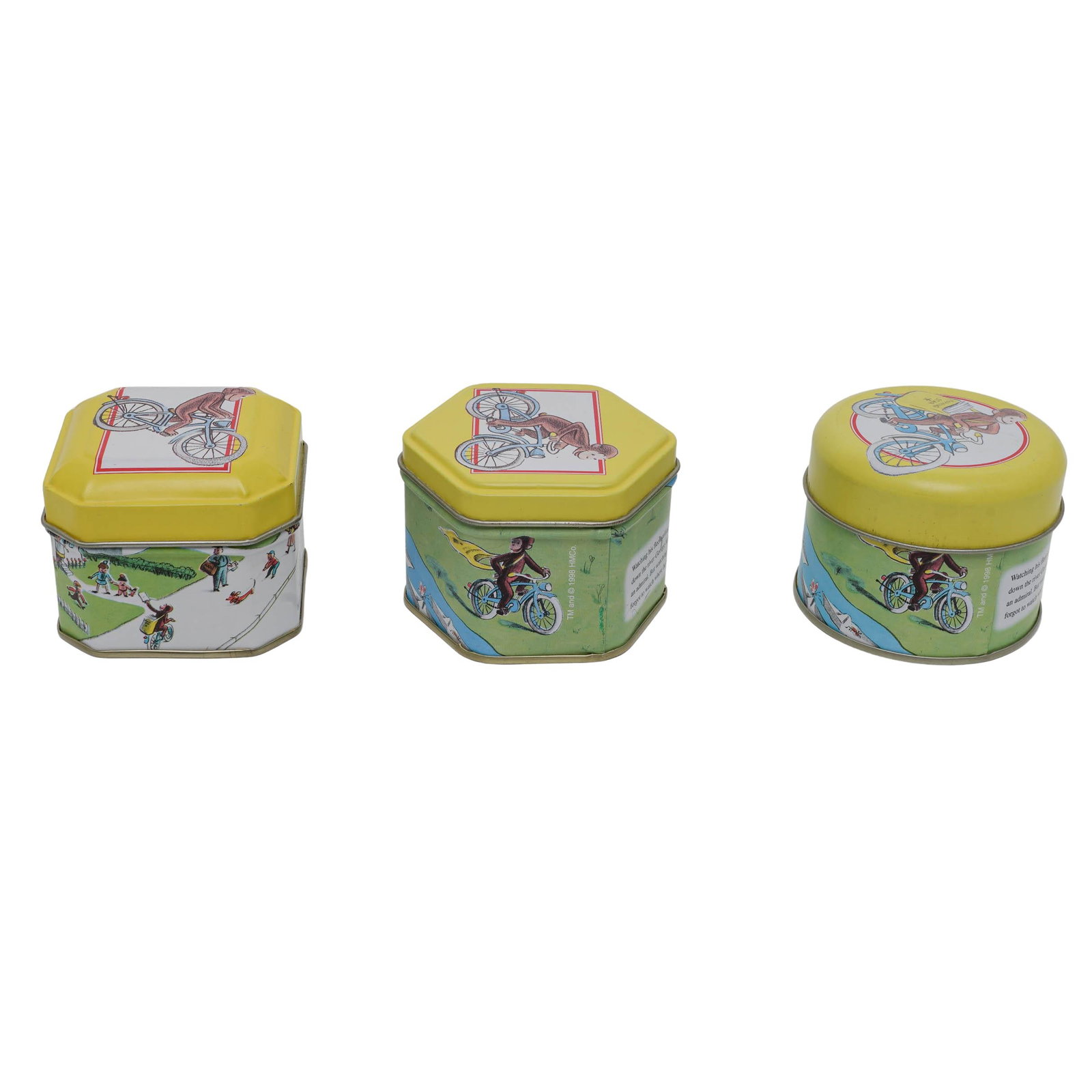 (3 pcs) Tin Curious George Boxes - 2