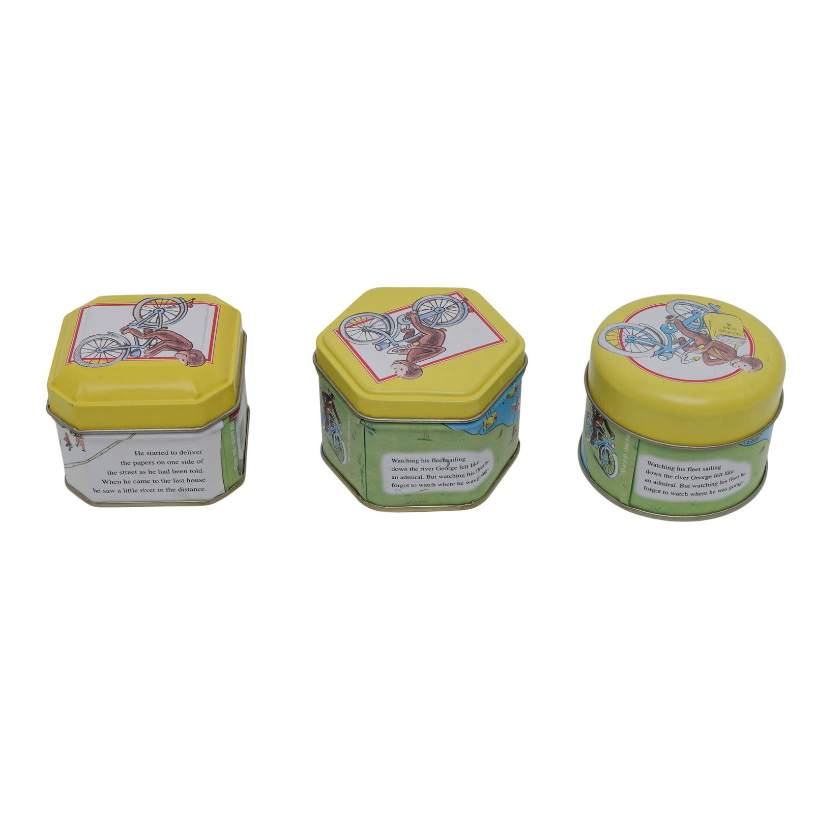 (3 pcs) Tin Curious George Boxes - 5