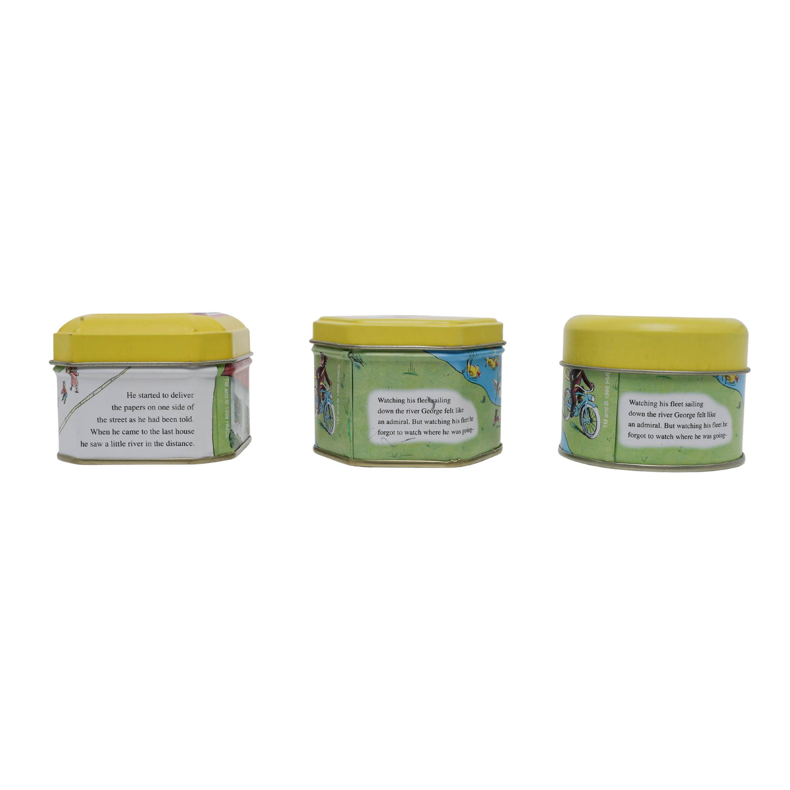 (3 pcs) Tin Curious George Boxes - 6