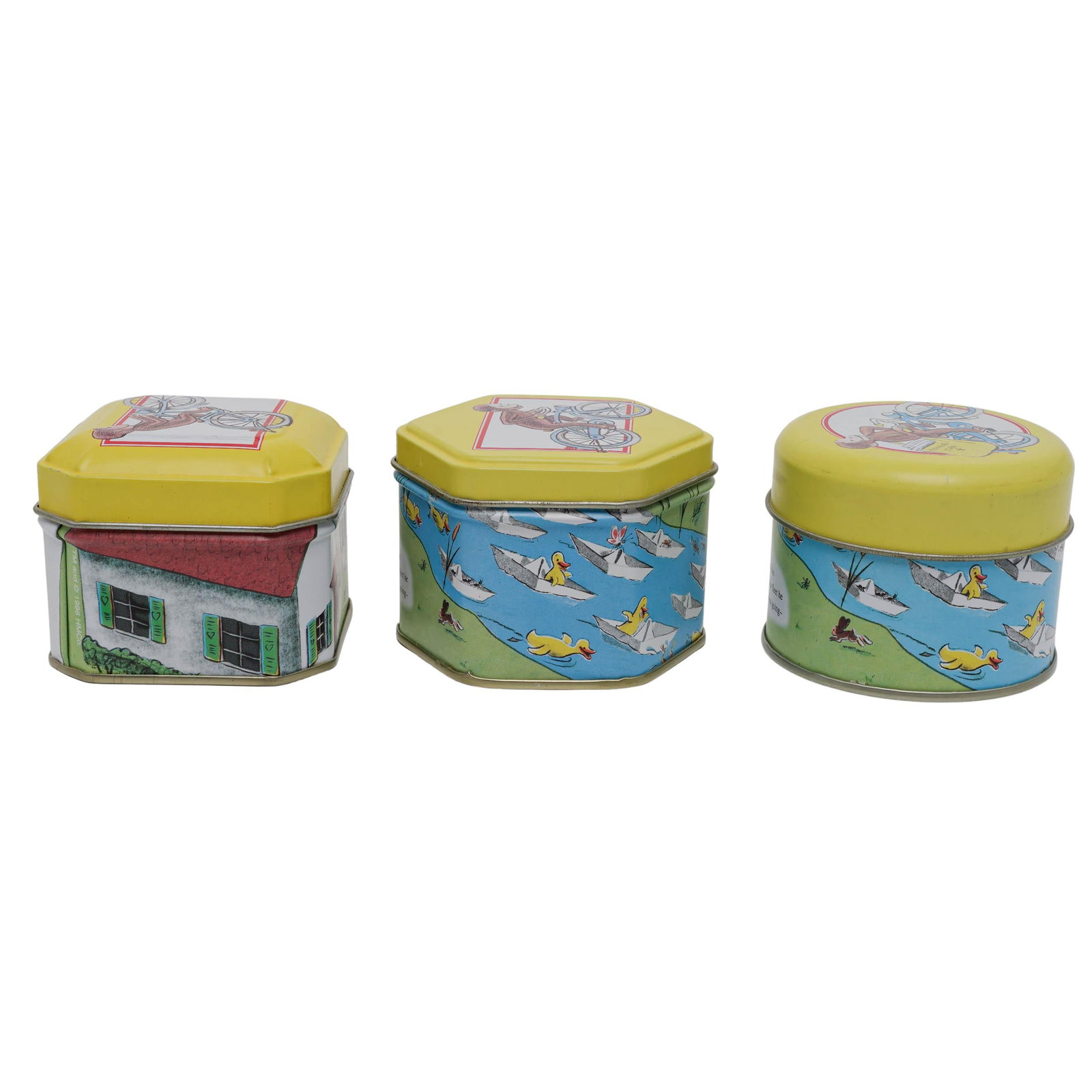 (3 pcs) Tin Curious George Boxes - 8