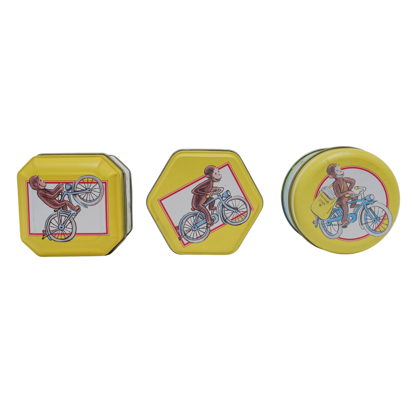 (3 pcs) Tin Curious George Boxes - 9