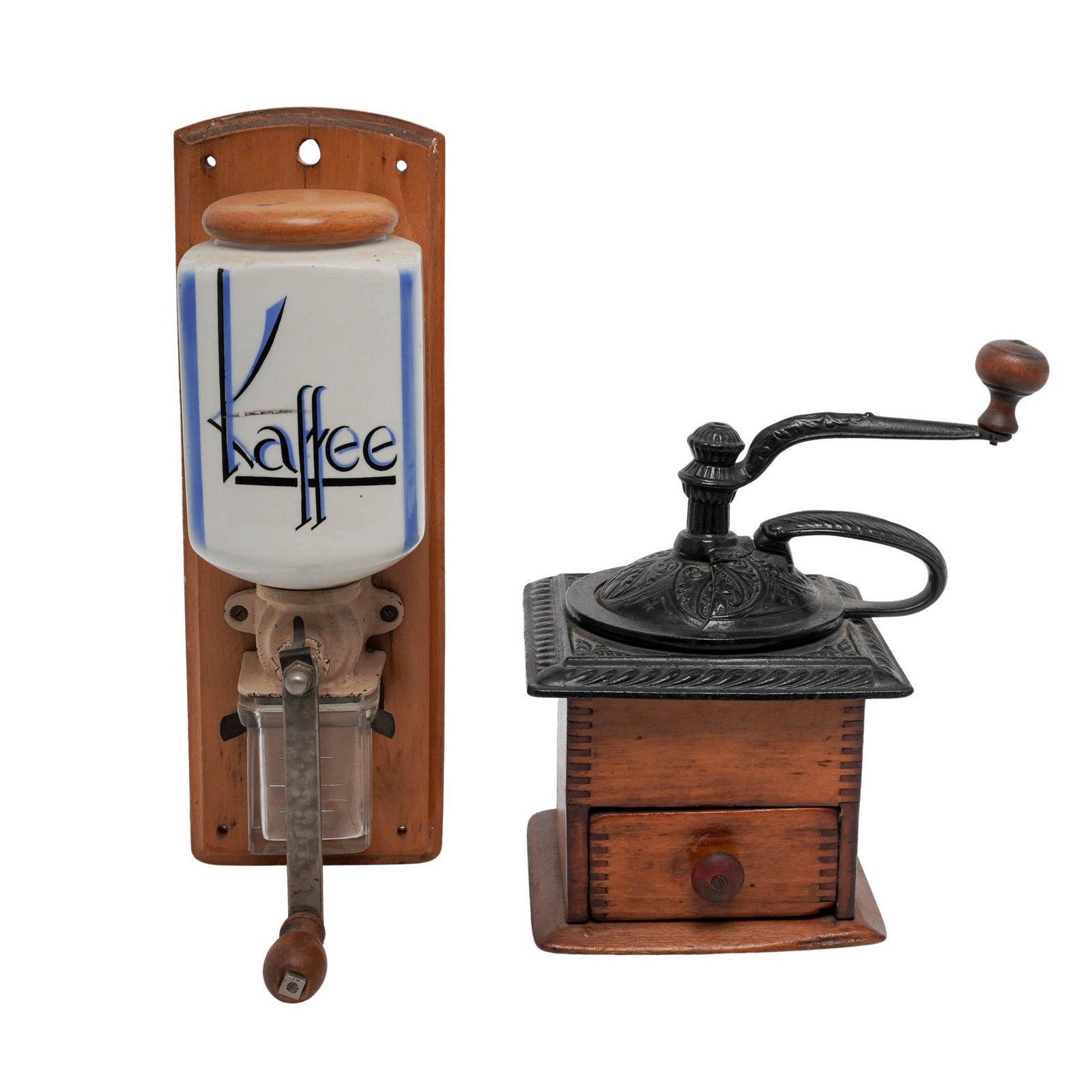 (2 pc) Vintage Manual Coffee Grinders (1 of 5)