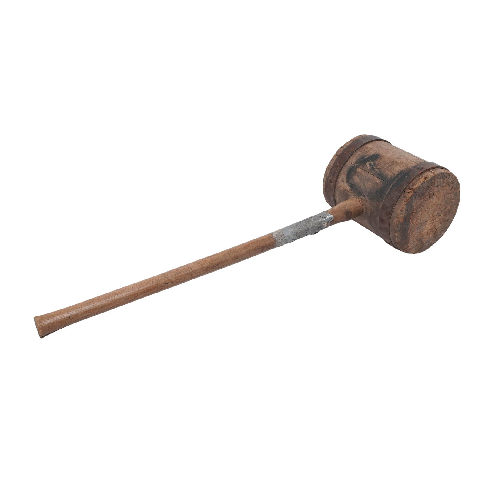 Antique Iron-Branded Wooden Mallet (1 of 8)