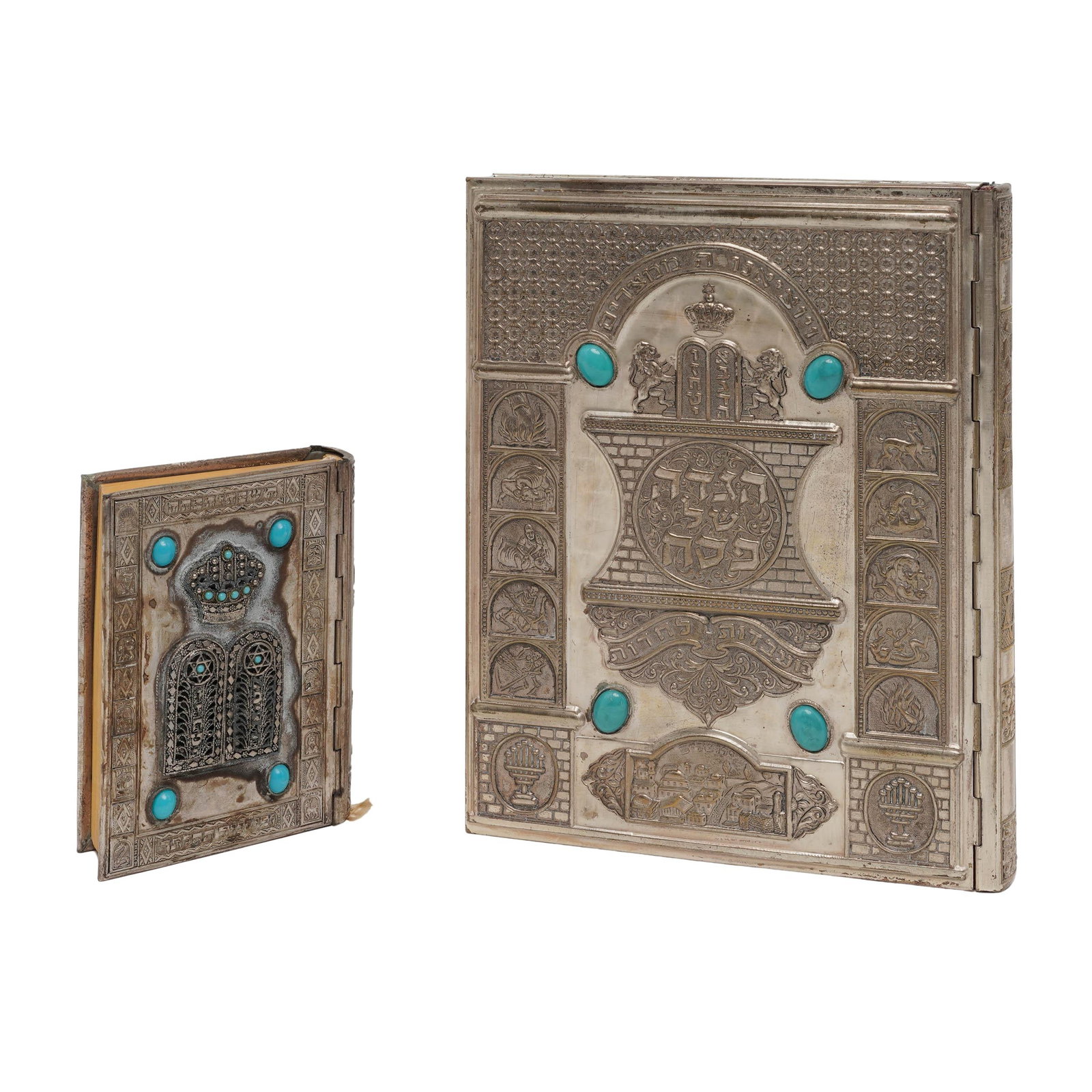 Vintage Silver-Plated Heirloom Judaica Books (1 of 9)