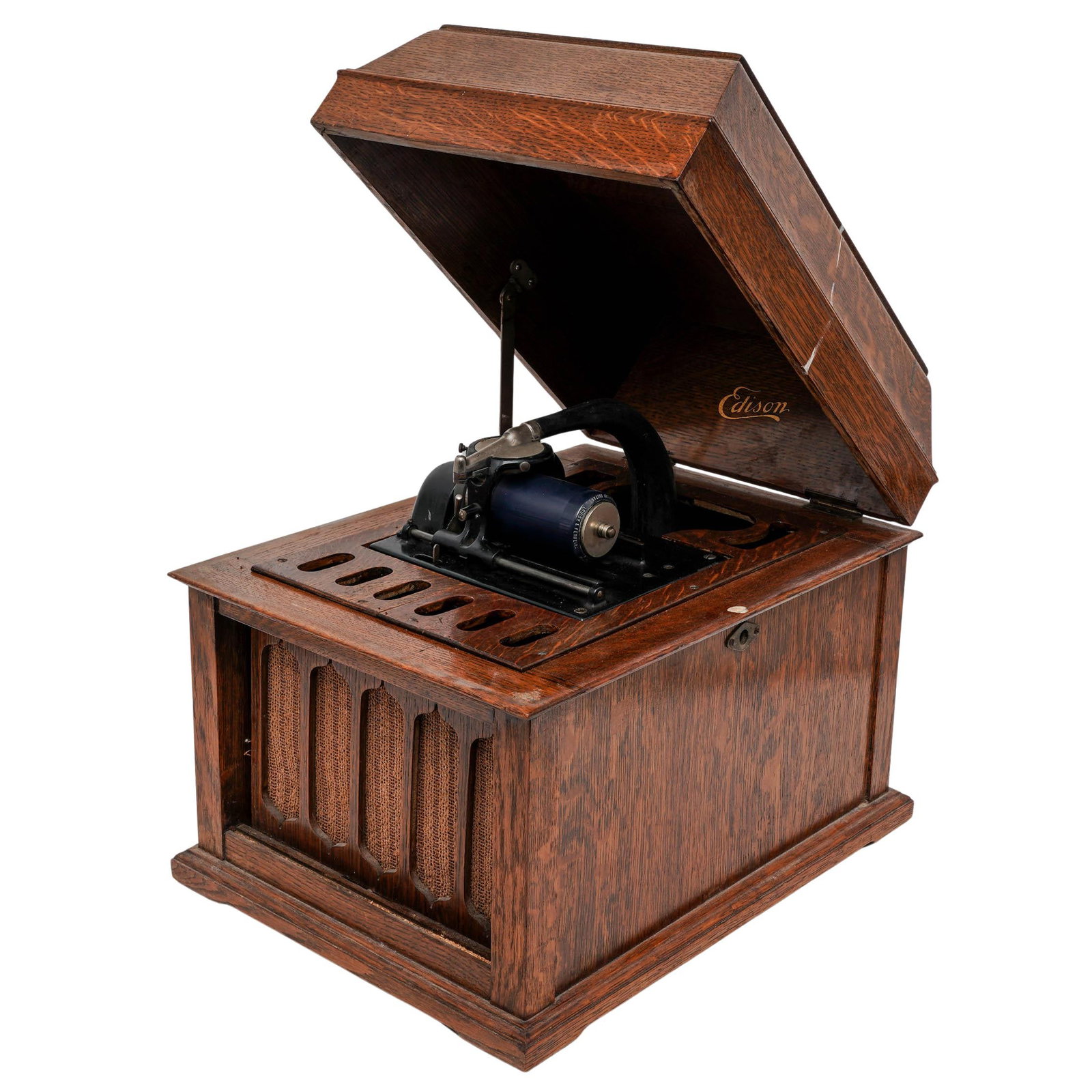 Edison Amberola 30-Cylinder Phonograph w/ Crank (1 of 14)