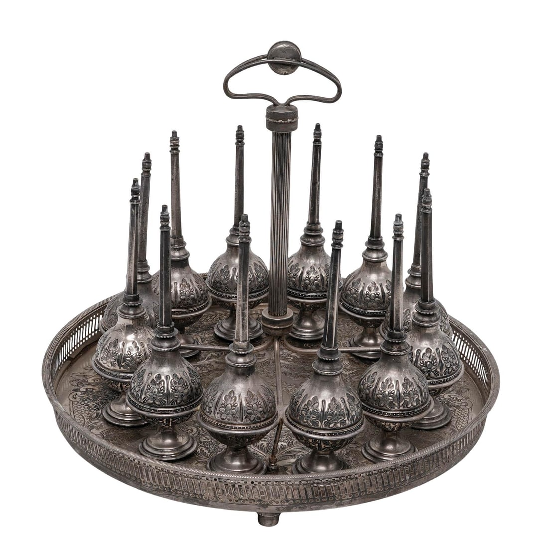 Antique Moroccan Rosewater Perfume Bottle Set (1 of 6)
