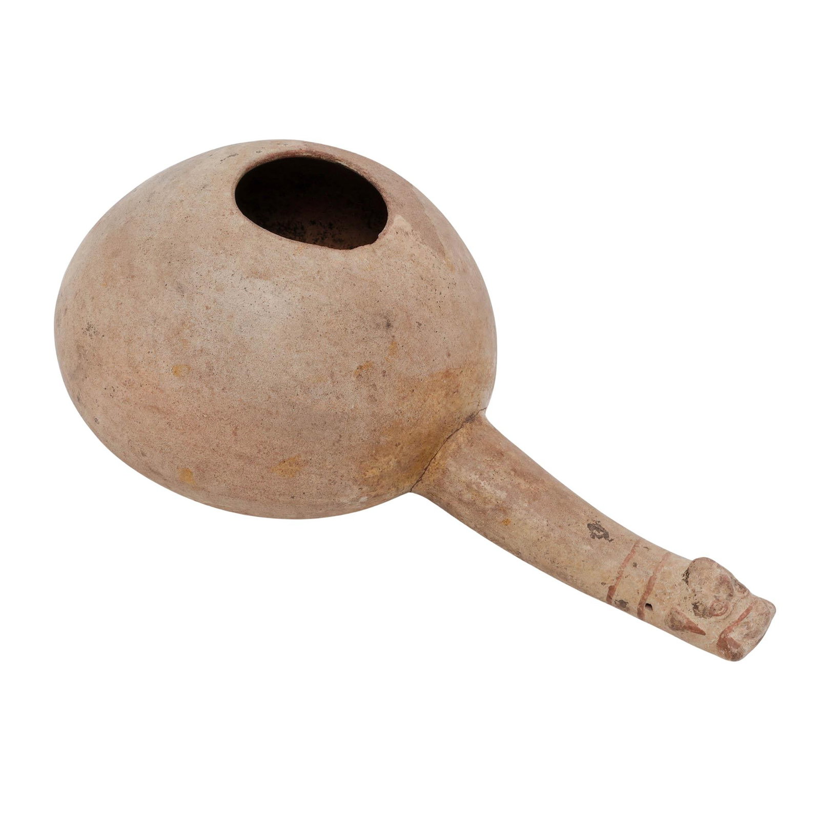 Pre-Columbian Moche Polychrome Terracotta Canchero Corn Popper (1 of 7)