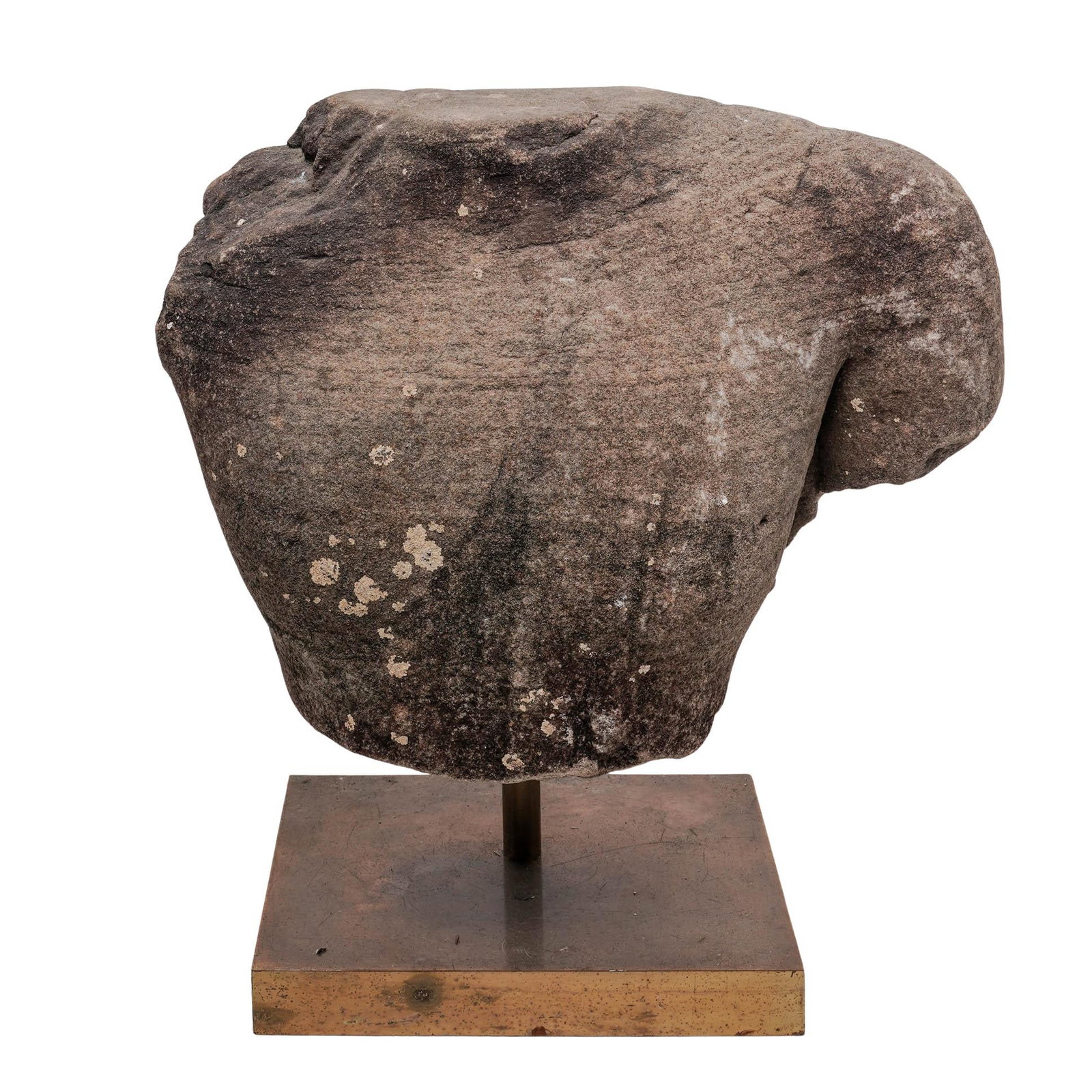 Antique Stone Torso Sculpture Fragment (1 of 3)