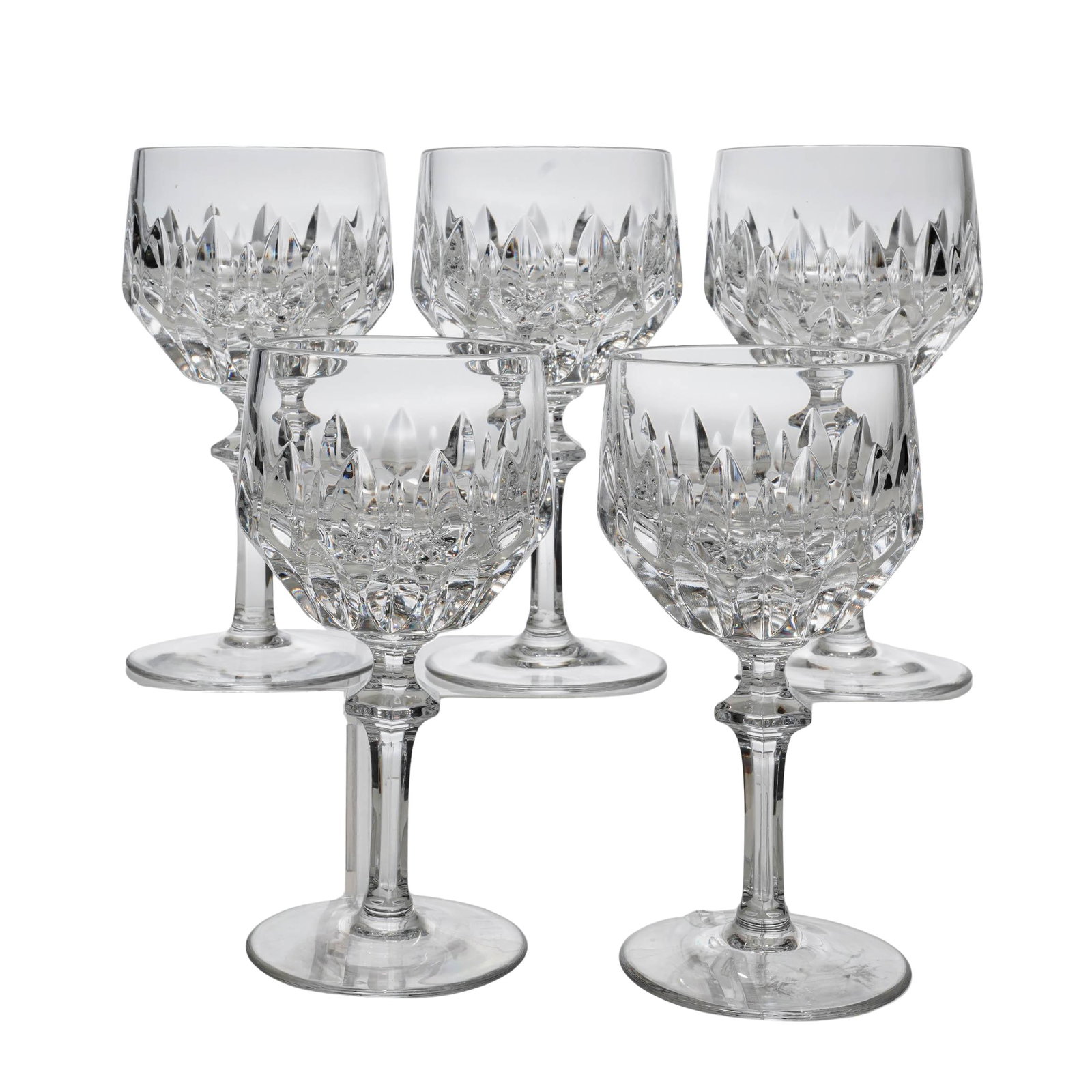 (5 pcs) Gorham Crystal Wine Glasses (1 of 4)