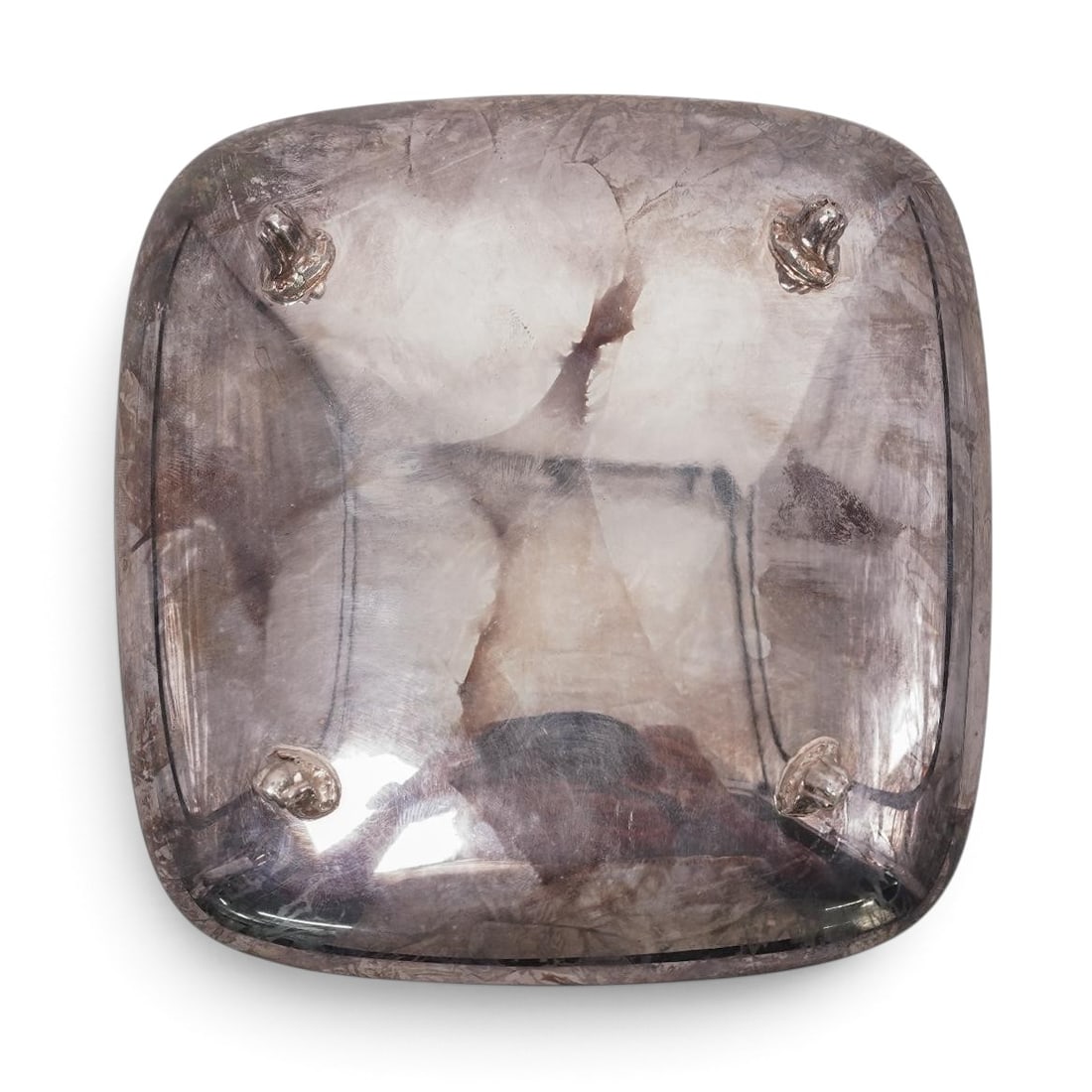 Vintage Silver Footed Catchall - 4