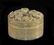 Qing Dynasty Jade Circular Box With Foo Dogs