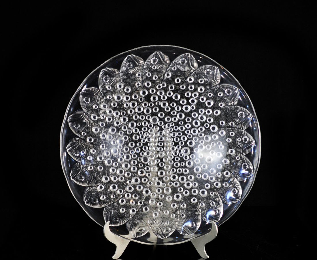 Lalique Large Crystal "Roscoff" Bowl