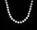 Vintage White Jade & Gold Beaded Necklace - 2