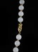 Vintage White Jade & Gold Beaded Necklace - 3