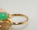 Gold Pearl Coral & Jade Ring - 3