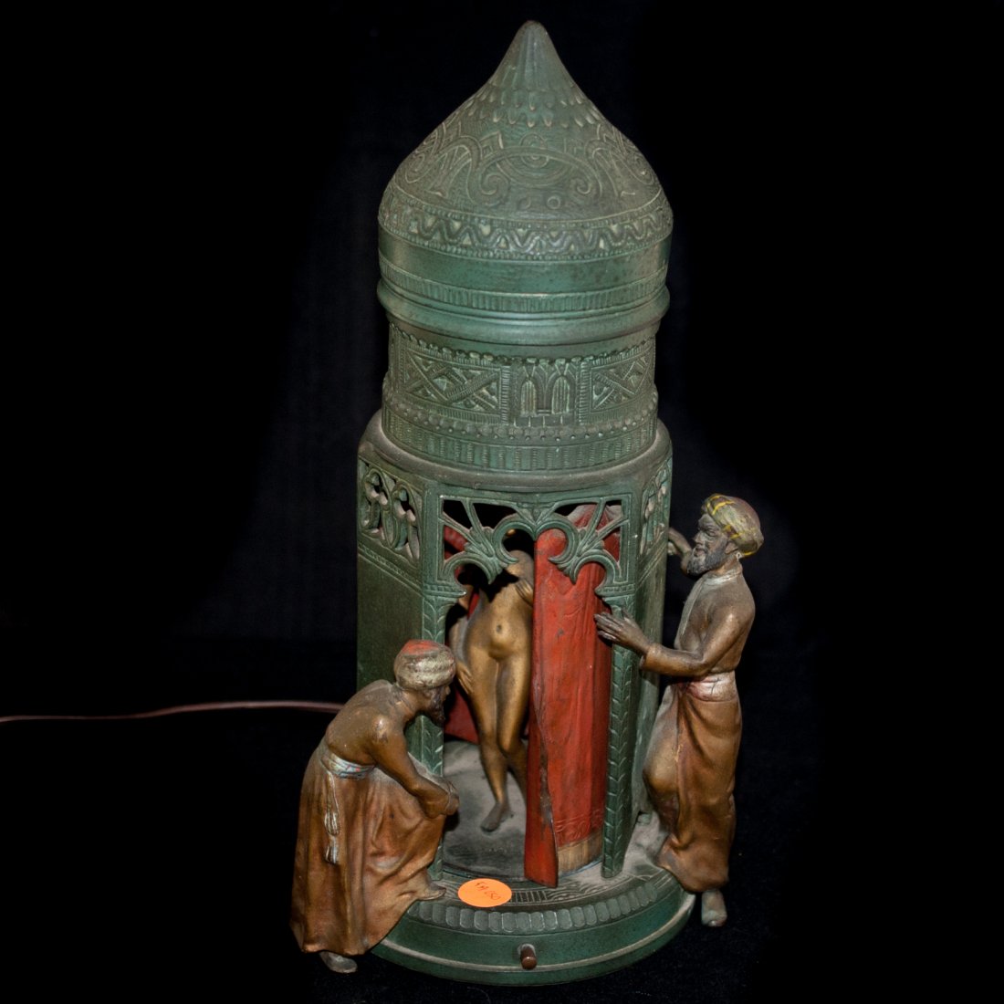 Antique Viennese Bronze Table Lamp (1 of 7)